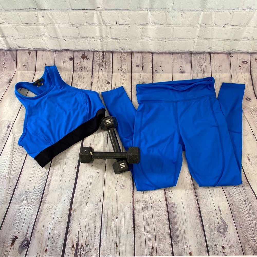 Royal Blue Activewear Outfit designer from NYC